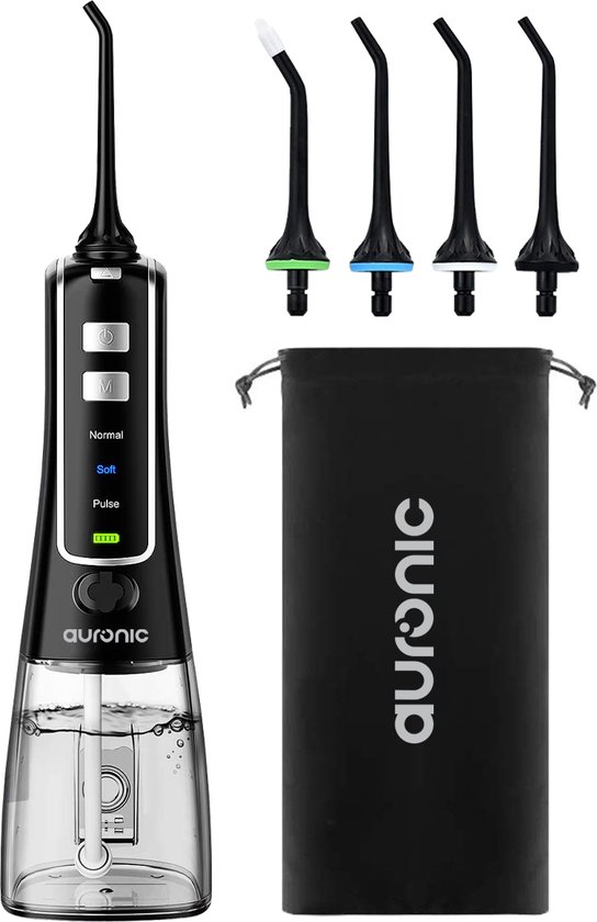 Auronic draadloze waterflosser 3 standen 300 ml