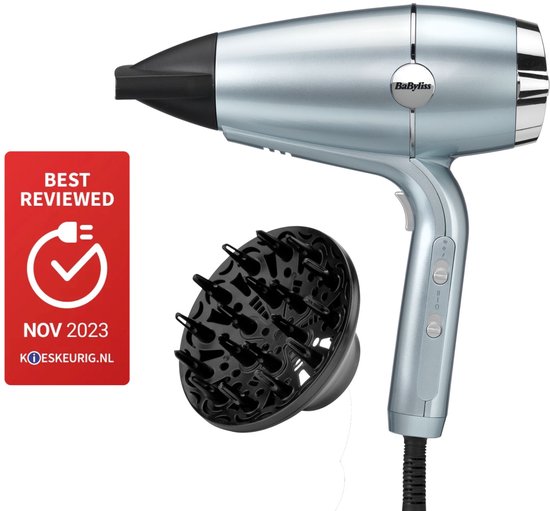 BaByliss Hydro-Fusion 2100W föhn met diffuser