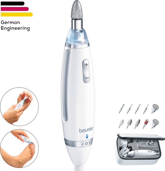 Beurer MP 62 Manicure Pedicure Set elektrische nagelvijl wit