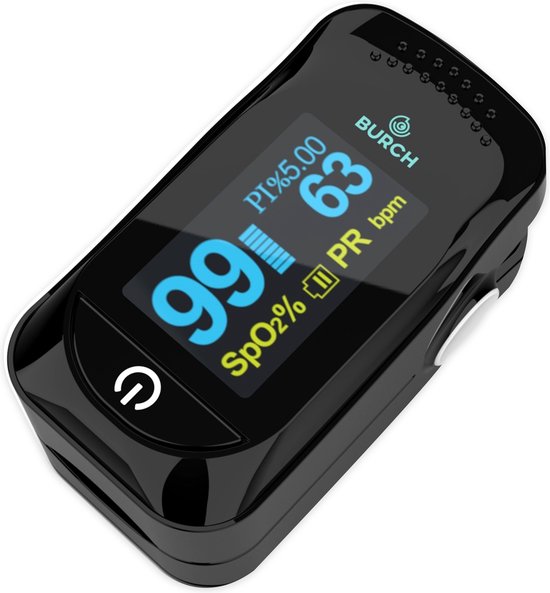 BURCH Med saturatiemeter zuurstofmeter vinger oximeter
