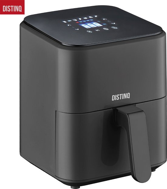 DistinQ TouchFryer compacte airfryer 4 liter met digitaal display