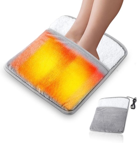 Elektrische Voetwarmer USB Wasbare Pluche Voetzak 30x30 cm kantoor thuis voetenwarmer