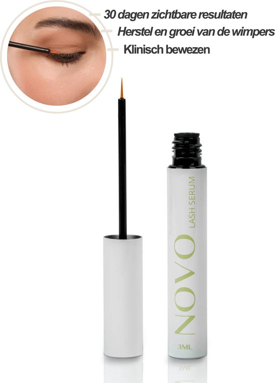 LASHNOVO Lash Wimper Groei Serum met natuurlijke ingredienten