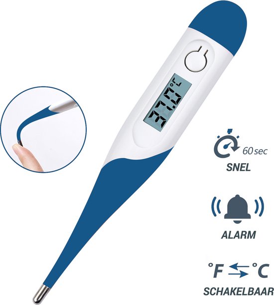 Premium Commerce digitale koortsthermometer met opbergcase