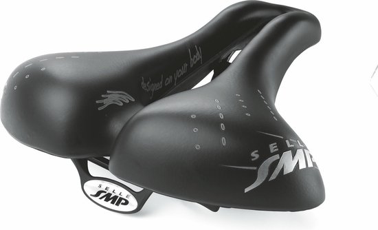 Selle SMP Tour E-Bike fietszadel large zwart met anatomische uitsparing