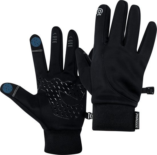 Touchscreen Handschoenen Winter Maat M zwart waterdicht winddicht fiets