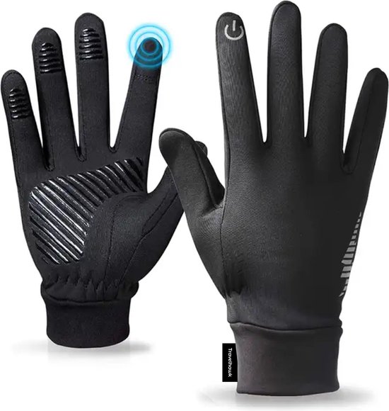 Travelhawk Waterdichte Handschoenen Winter zwart fiets scooter dames heren