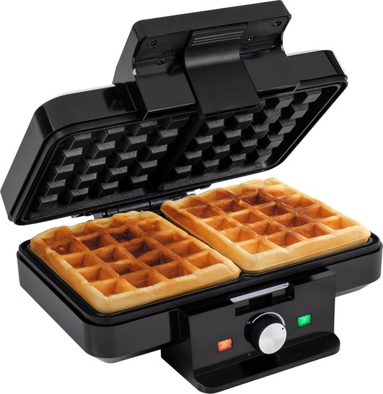 Tristar WF-1165 Wafelijzer 2 wafels zwart antiaanbak op aanrecht