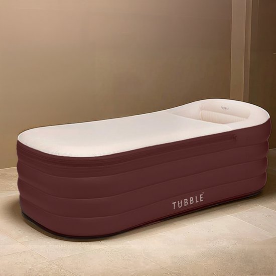 Tubble Royale Opblaasbaar Bad Deep Burgundy 255L ligbad home spa